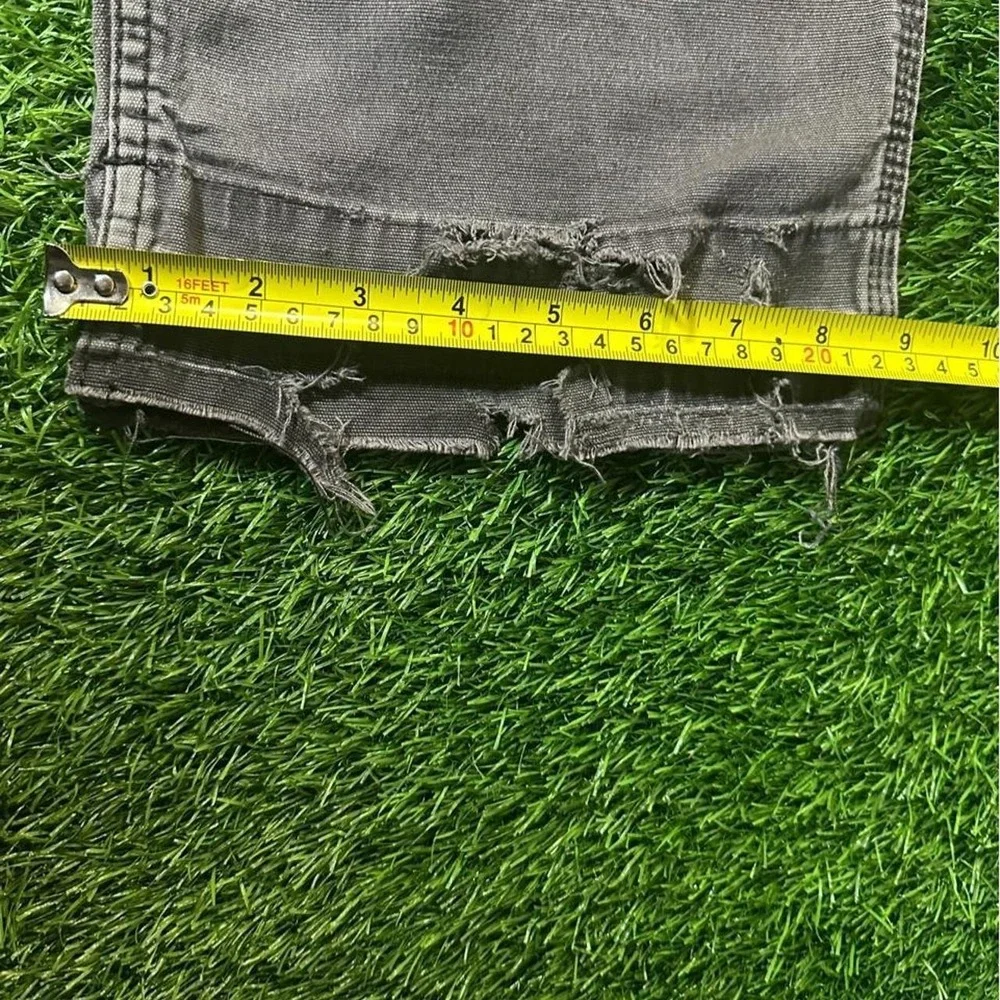 Carhartt Relaxed Fit Distressed Work Pants Faded Gray
